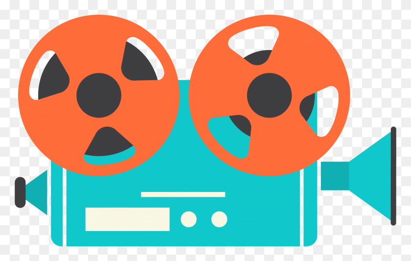 2089x1269 Video Camera Clipart Film Showing Movie Camera Vector, Reel, Graphics HD PNG Download