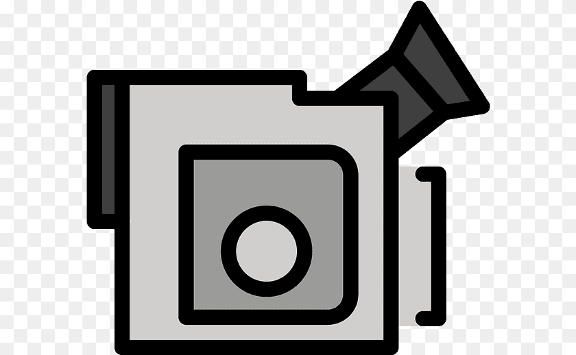 590x518 Video Camera Emoji Clipart Transparent, Electronics Sticker PNG
