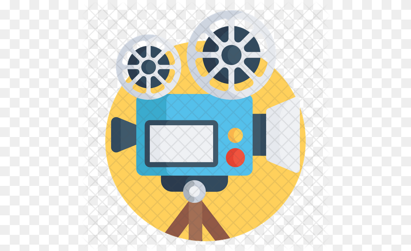 512x513 Video Camera Icon Dot, Machine, Wheel Sticker PNG