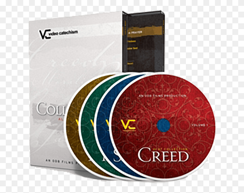 654x603 Descargar Png Video Catecismo Con Colección De 4 Volúmenes Dvd Igvcatm Circle, Texto, Disco, Papel Hd Png