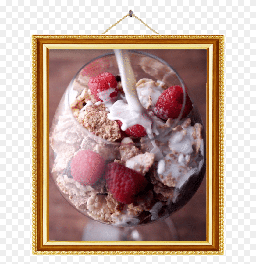 637x807 Video Cereal Ice Cream, Cream, Dessert, Food HD PNG Download