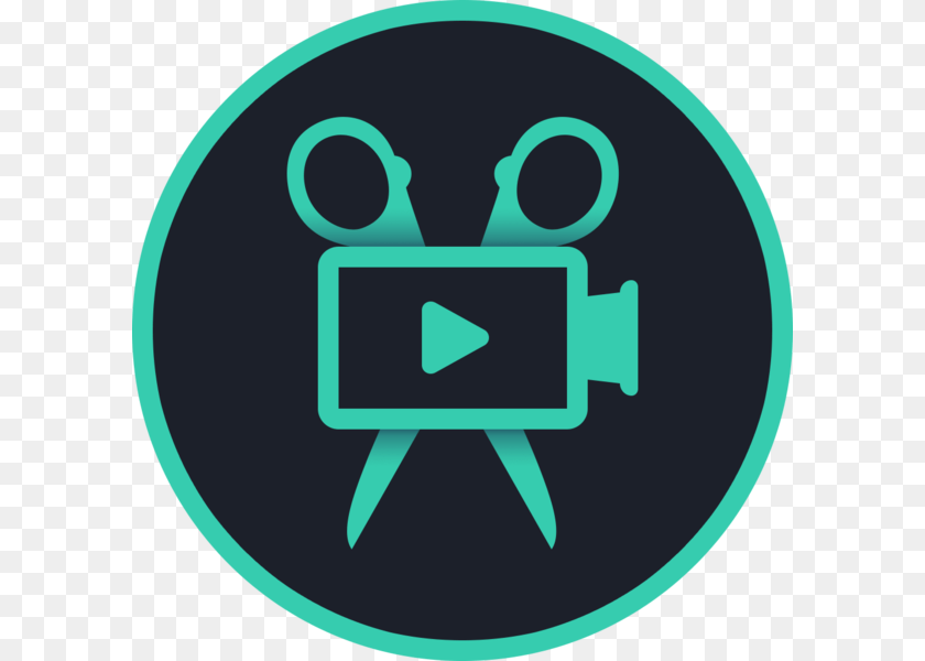 600x600 Video Editor Amp Maker On The Mac App Store Video Editing Icon, Disk Sticker PNG