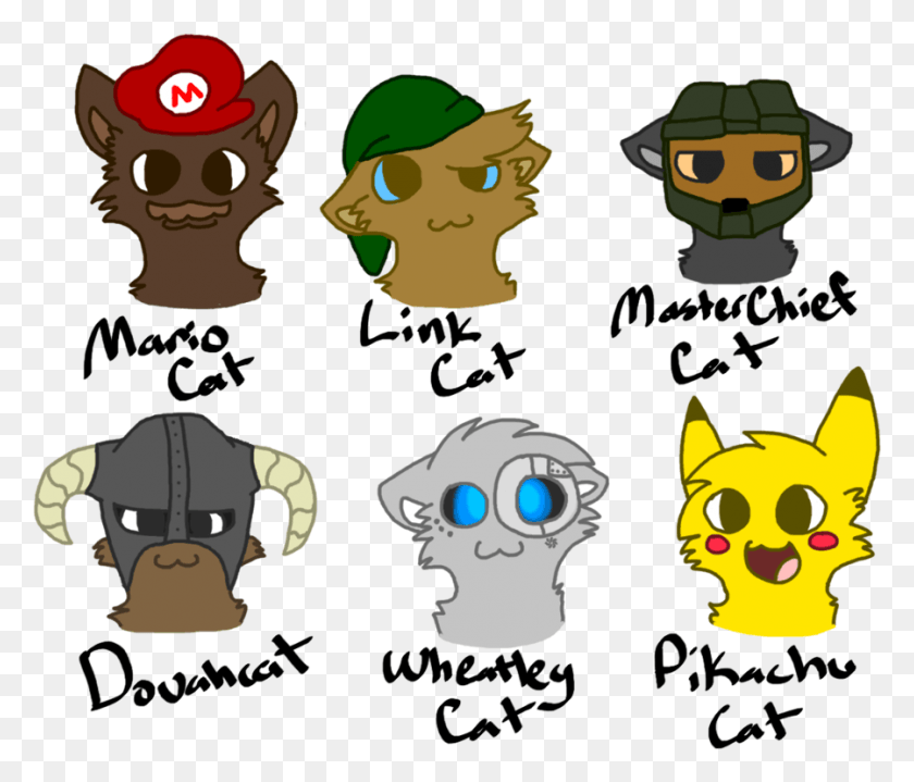 899x760 Video Game Cat Characters By Jupitern Cartoon, Face, Graphics Descargar Hd Png