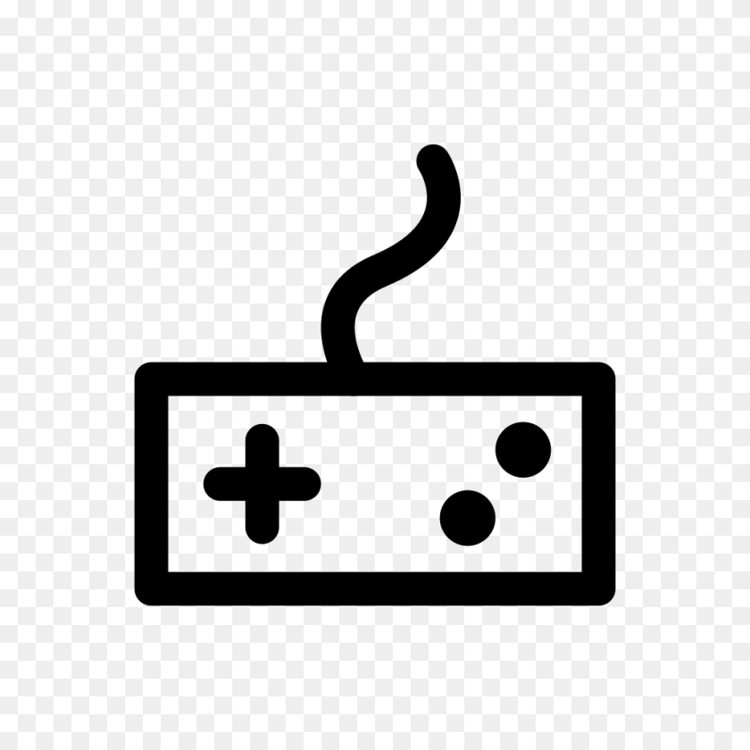 1024x1024 Video Game Controller Icon Designed, Gray Transparent PNG