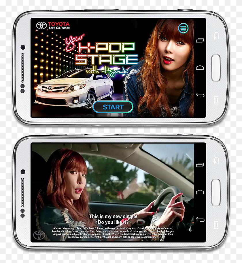 773x851 Video Hyuna Iphone, Person, Car, Vehicle HD PNG Download
