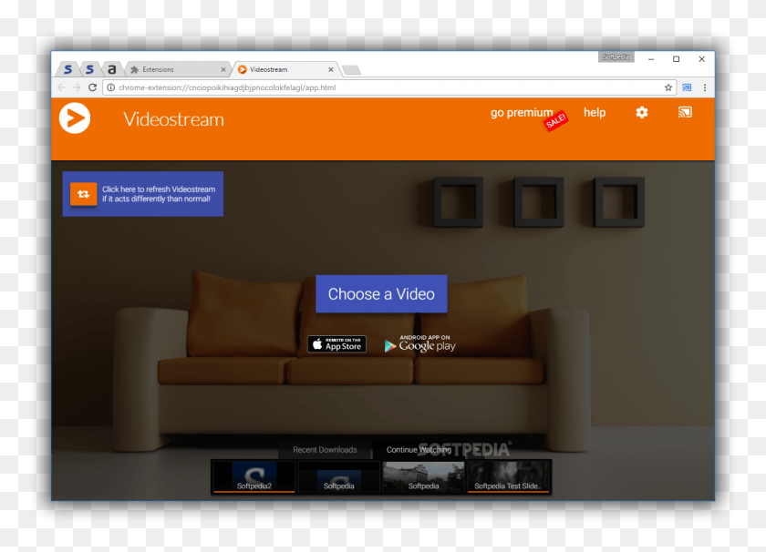 1277x894 Videostream For Google Chromecast Studio Couch, Furniture, File, Webpage HD PNG Download