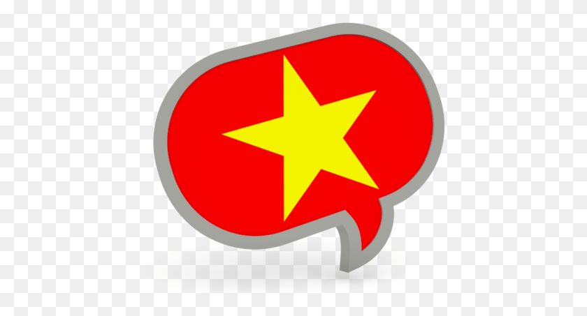 435x393 Vietnam Flag Transparent Images Dutch Flag Speech Bubble, Symbol, Star Symbol, First Aid HD PNG Download