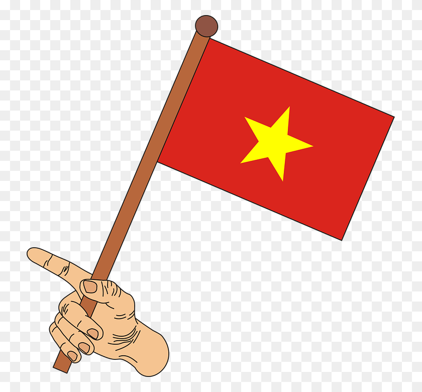 733x720 Флаг Вьетнама Флаг Вьетнама Клипарт, Символ, Топор, Инструмент Hd Png Скачать