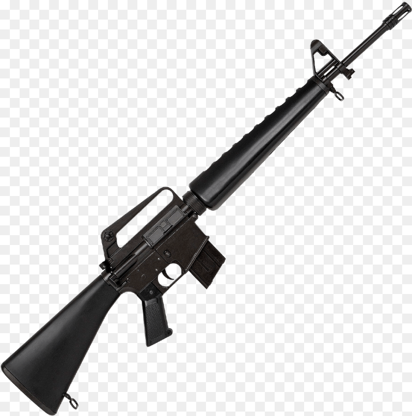 981x991 Vietnam M16, Firearm, Gun, Rifle, Weapon Clipart PNG