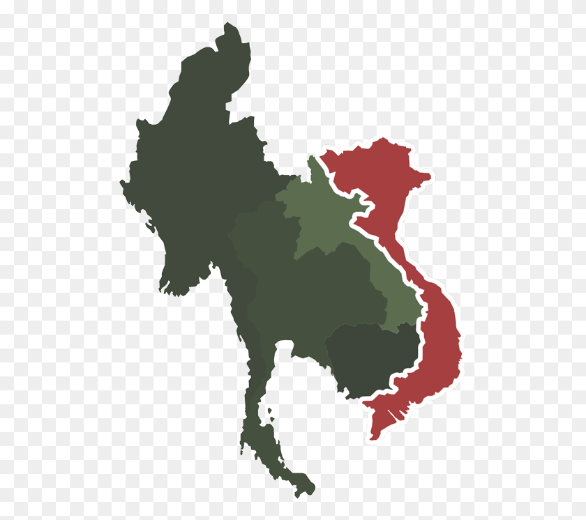 501x686 Вьетнам Мьянма Таиланд Лаос Камбоджа, Карта, Диаграмма, Участок Hd Png Скачать