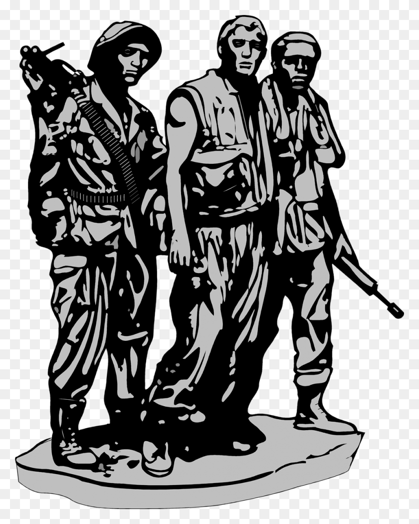 958x1216 Мемориал Ветеранов Вьетнама Картинки, Человек, Человек, Военный Hd Png Скачать