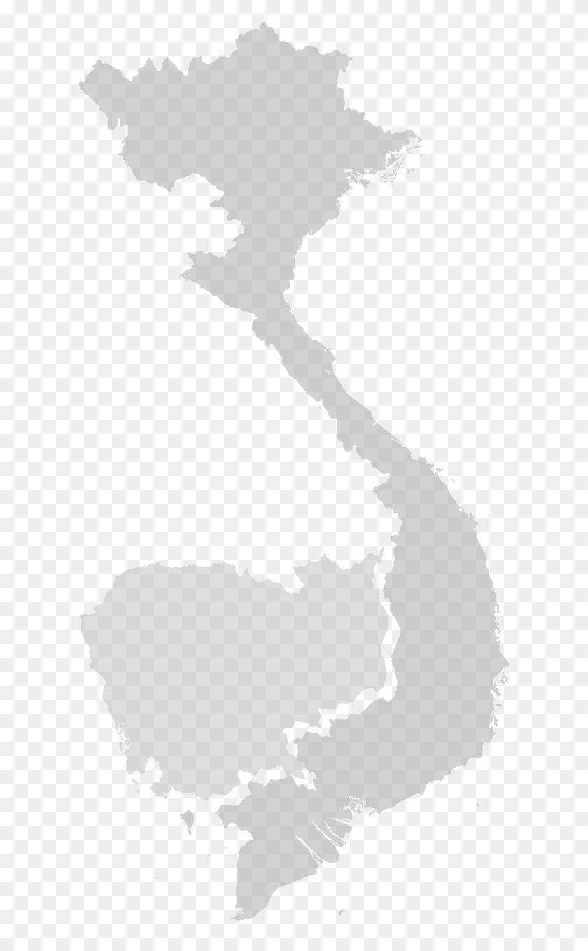 617x1298 Vietnam Vietnam Map In Grey, Plot, Diagram, Cutlery HD PNG Download