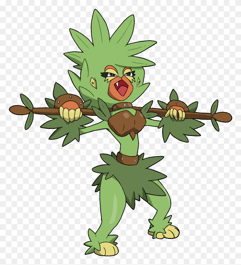 1689x1868 View 1551713428652 Grookey Evolution, Hula, Toy, Plant HD PNG Download