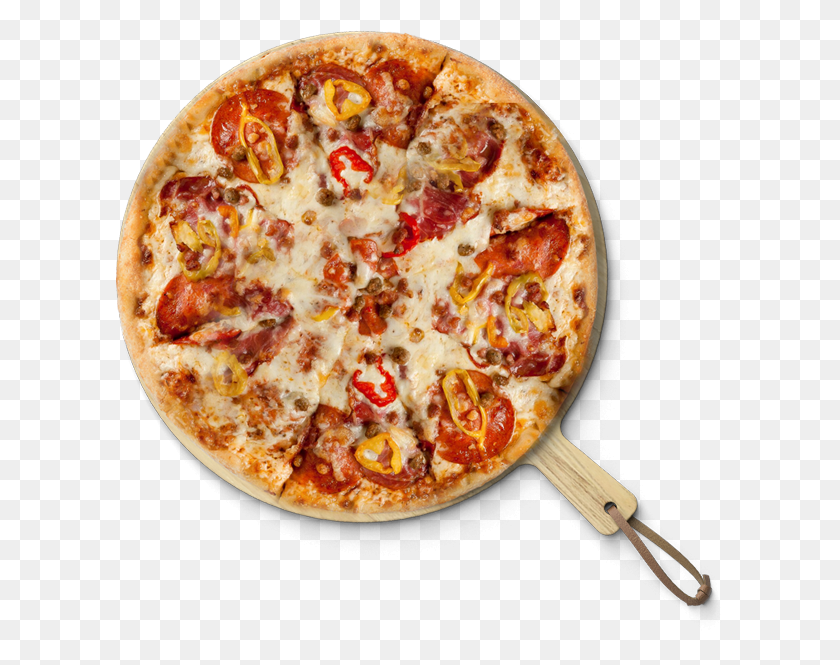 608x605 View All Specials Pizza Top View, Food, Meal, Dish HD PNG Download