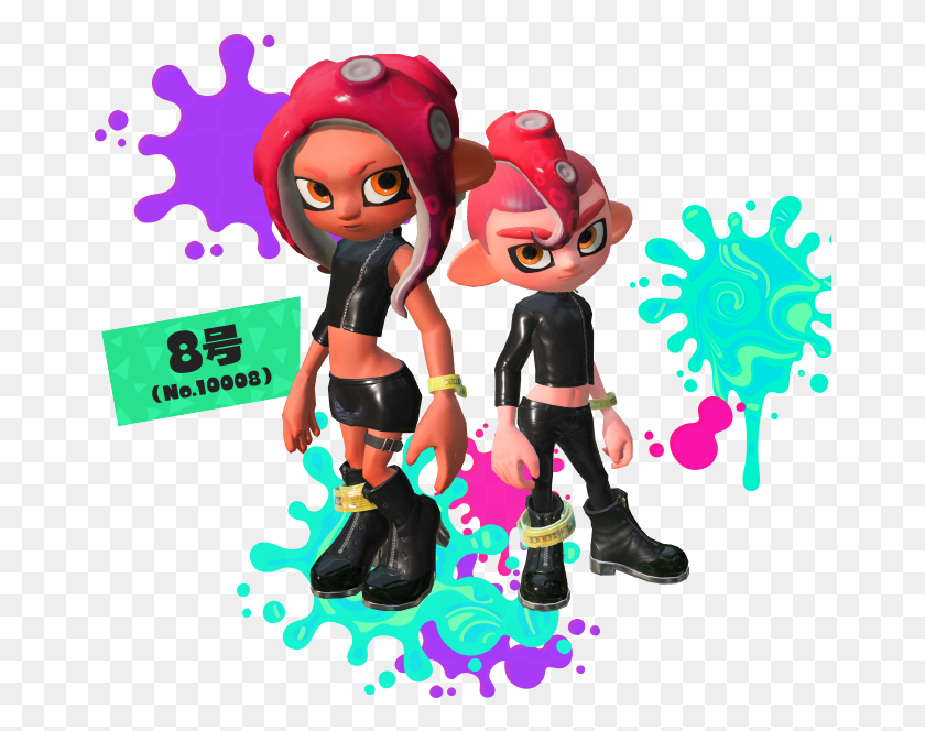 671x604 View Chara 8 Splatoon Agent 8 Male, Graphics, Person HD PNG Download