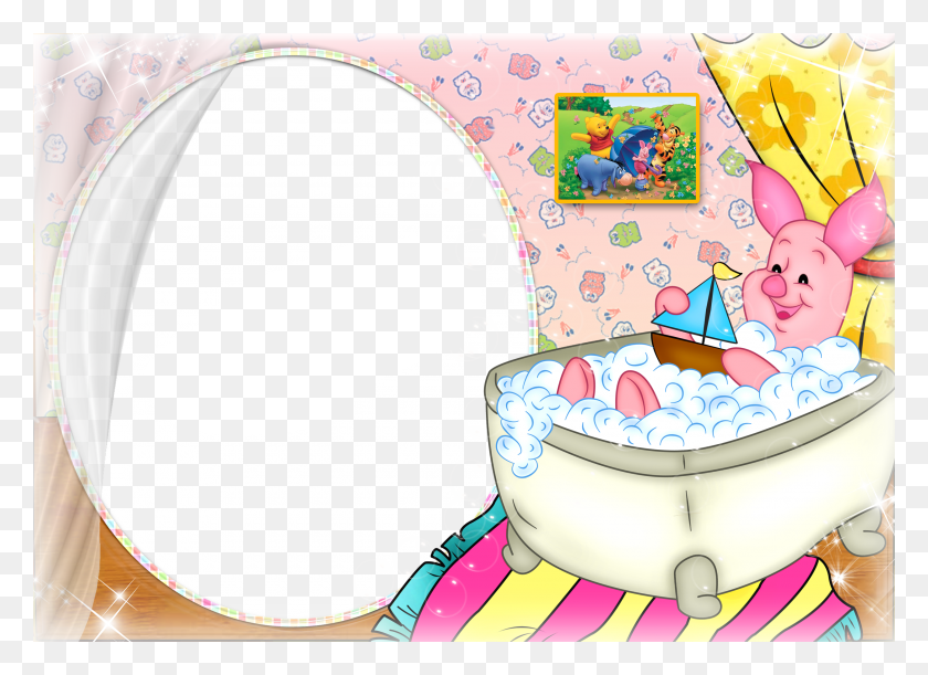 2500x1767 View Full Size Piglet Winnie The Pooh Frames, Birthday Cake, Cake, Dessert HD PNG Download