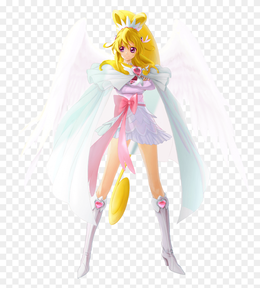 1654x1847 View Fullsize Cure Heart Image Action Figure, Angel, Archangel HD PNG Download