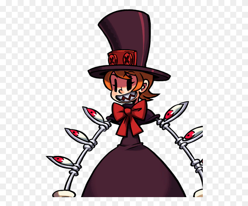 535x636 View Image Peacock Skullgirls Ref, Person, Human, Performer HD PNG Download