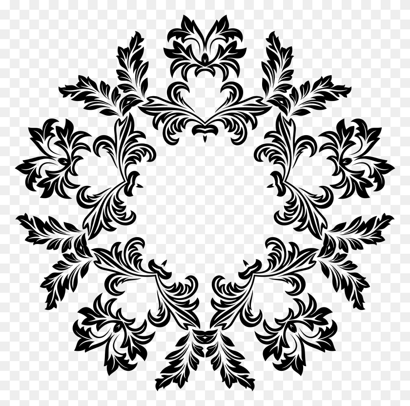 2320x2298 View Images Clipart Decorative Ornamental Floral Flourish, Gray, World Of Warcraft HD PNG Download