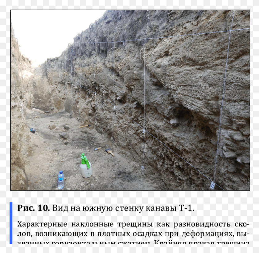783x763 View Of The Southern Wall Of Trench T 1 Outcrop, Outdoors, Soil, Nature HD PNG Download