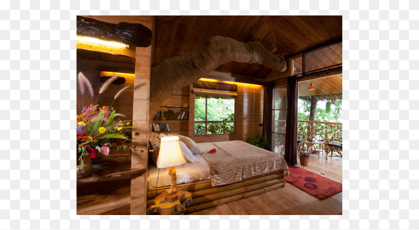535x401 View Of The Tree House Resort Tranquil Tranquil Resort Wayanad Tree House Resorts, Housing, Building, Bed HD PNG Download