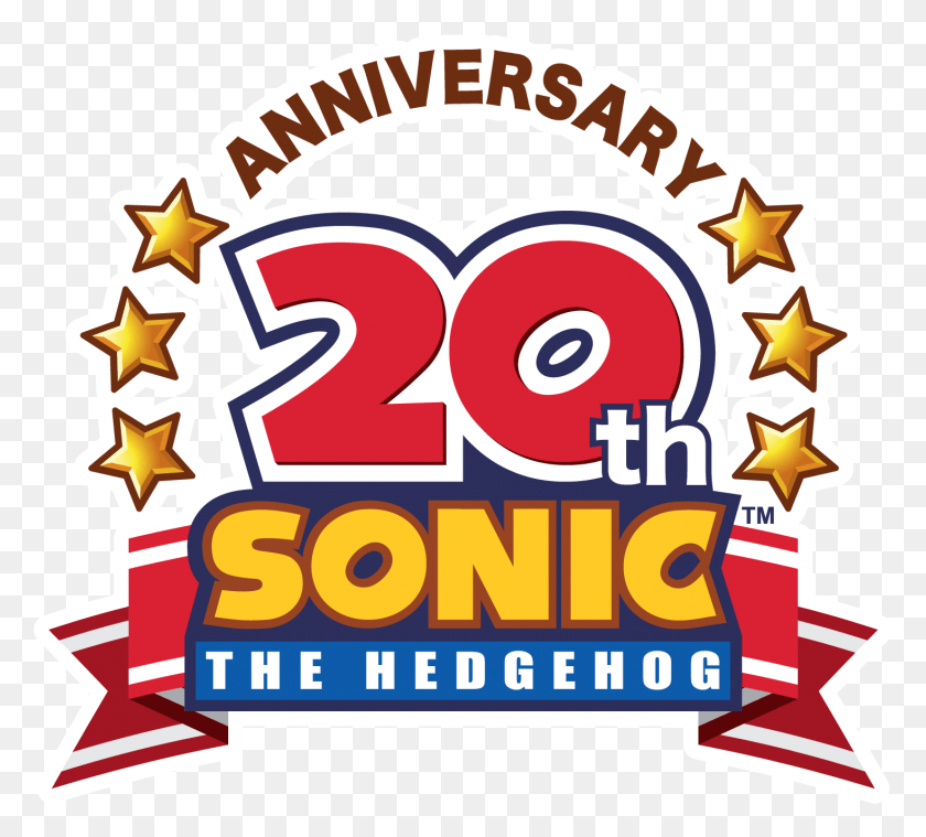 1467x1315 View Original Image Sonic 20th Anniversary Logo, Advertisement, Poster, Flyer HD PNG Download