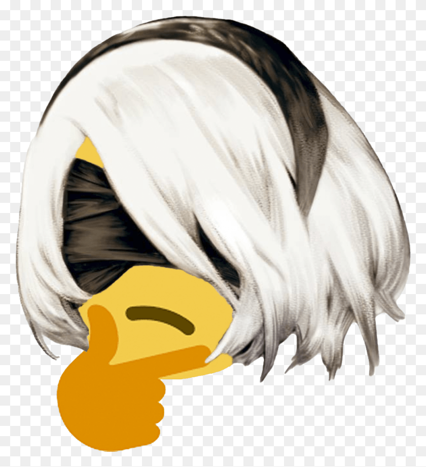 971x1072 View Samegoogleiqdbsaucenao 1506227208070 Nier Automata 2b Unmasked, Person, Human, Angry Birds HD PNG Download