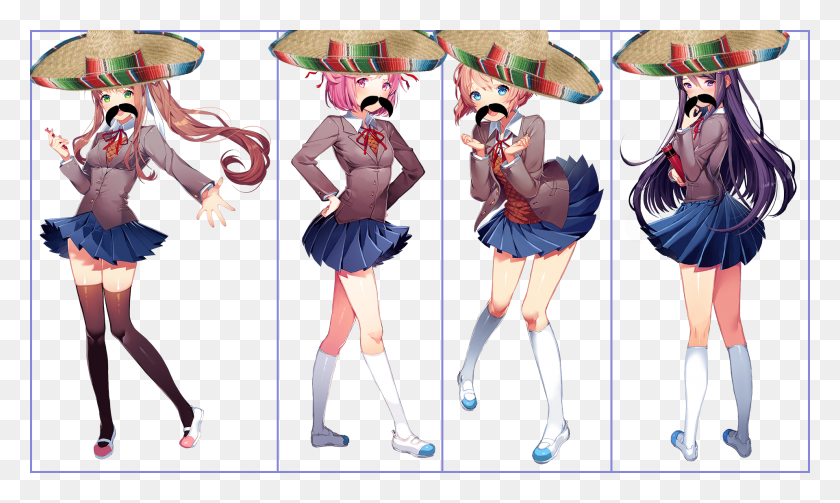 1919x1090 View Samegoogleiqdbsaucenao 1508421048552 Doki Doki Literature Characters, Person, Costume, Clothing HD PNG Download