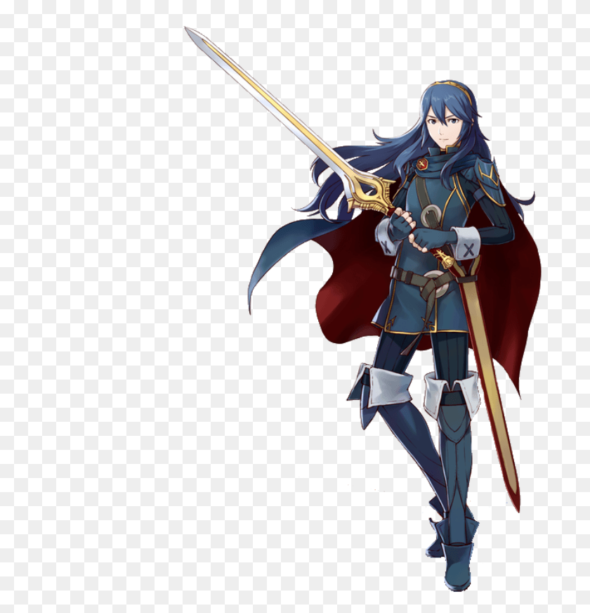 703x812 View Samegoogleiqdbsaucenao Pxz2 Lucina Chrom Project X Zone, Person, Human, Knight HD PNG Download
