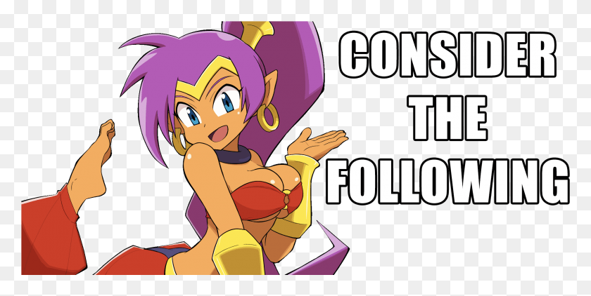 2067x961 View Samegoogleiqdbsaucenao Shantae Consider Cartoon, Book, Person, Human HD PNG Download