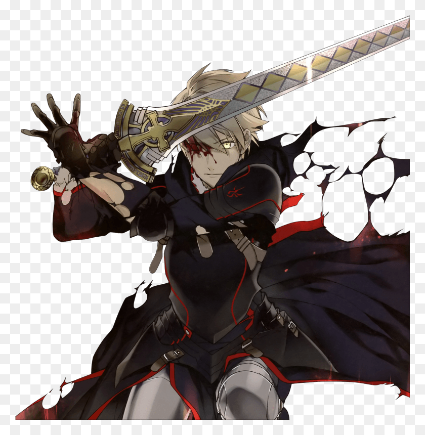1599x1642 View Samegoogleiqdbsaucenao Strongest Saber Fate Prototype Saber Alter, Person, Human, Weapon HD PNG Download