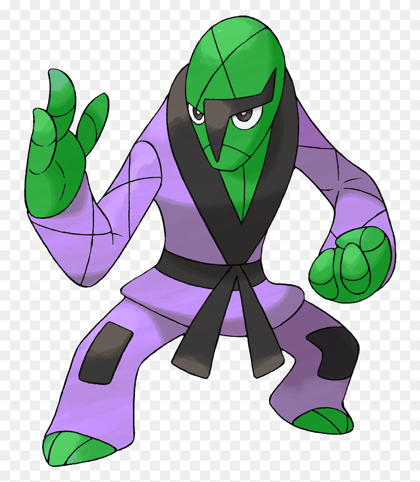 746x903 Descargar Png / Sawk Sawk Pokemon, Ropa, Planta, Hd Png