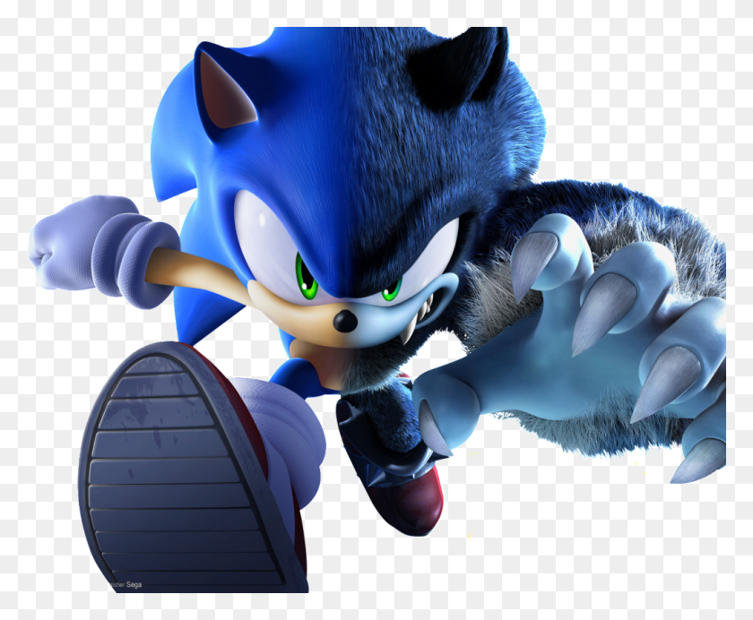1023x829 View Sonic The Hedgehog And Sonic The Werehog, Toy, Figurine, Mascot HD PNG Download