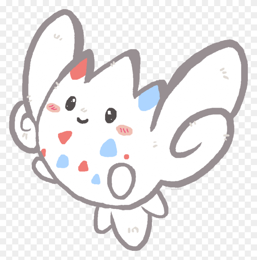 887x900 View Togekiss By Appledew D6y48s2 Togekiss, Snowman, Winter HD PNG Download