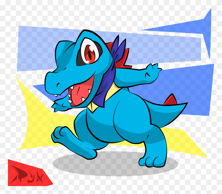 1477x1277 View Totodile Cartoon, Graphics, Dragon HD PNG Download