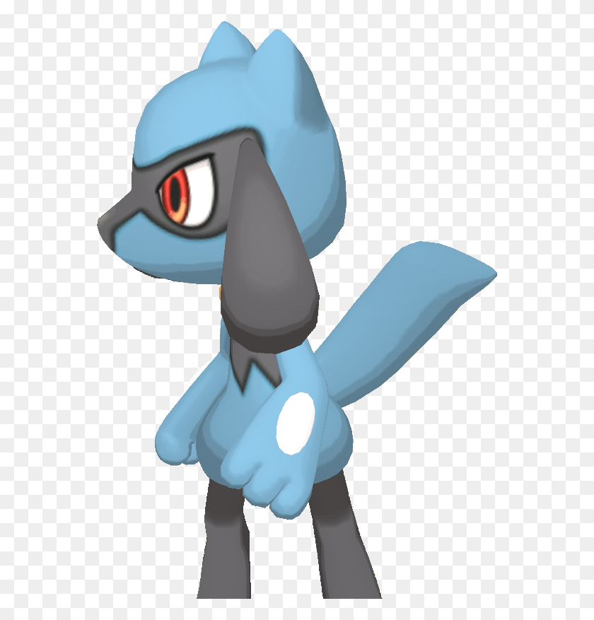 566x817 View Usum Refresh Riolu Looking Right Cartoon, Toy, Outdoors, Animal HD PNG Download