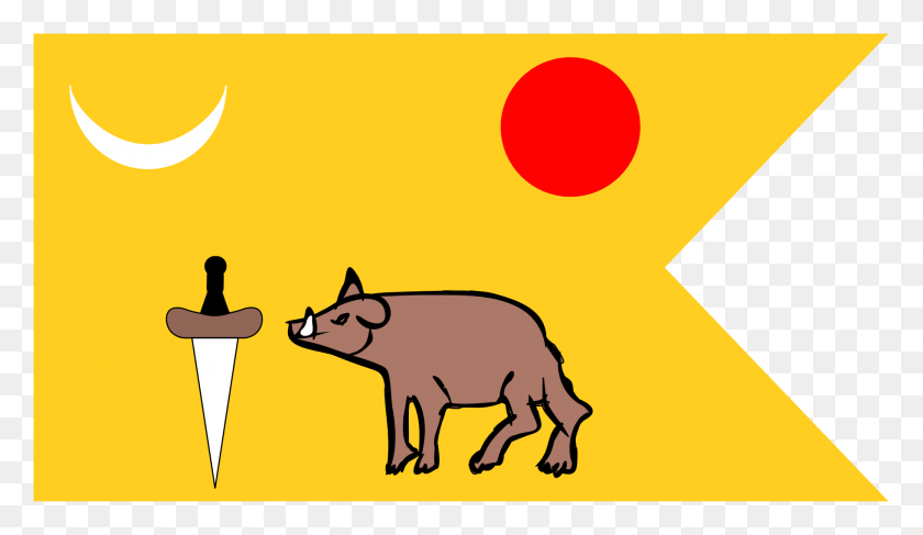1822x998 Флаг Виджаянагара Флаг Виджаянагара Империя, Свинья, Свинья, Млекопитающее Hd Png Скачать