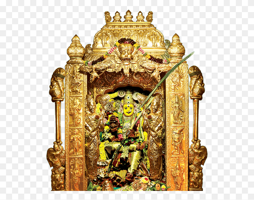 535x601 Vijayawada Kanaka Durga Navratri Alankaram 2018, Architecture, Building, Temple HD PNG Download