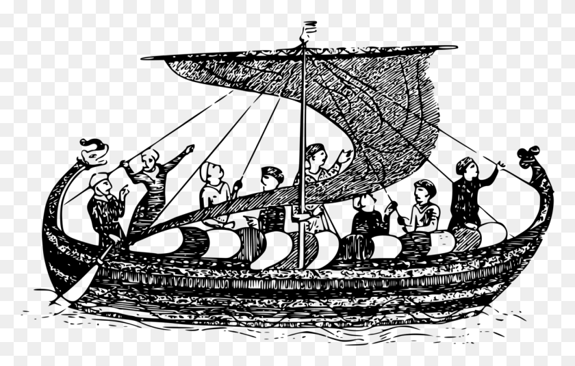 1229x750 Viking Age Viking Ships Norsemen Norse Mythology Boat People Clip Art, Gray, World Of Warcraft HD PNG Download