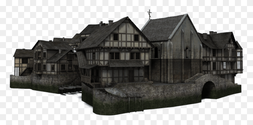 1066x487 Village Medieval Village, Nature, Outdoors, Building HD PNG Download