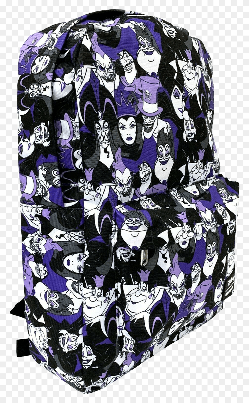 776x1300 Villains Print 18 Backpack Bean Bag Chair, Clothing, Apparel, Costume HD PNG Download