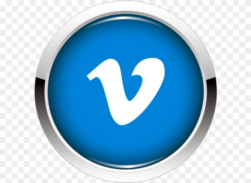 Vimeo Icon Button Image Searchpng Vimeo Button, Logo, Symbol, Sign, Disk PNG