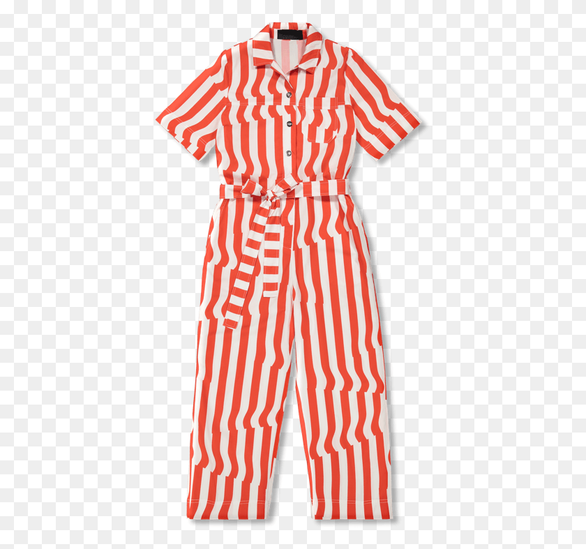 397x727 Vimma Uutta Jumpsuit Harri Crease Red White S L Day Dress, Clothing, Apparel, Pants HD PNG Download