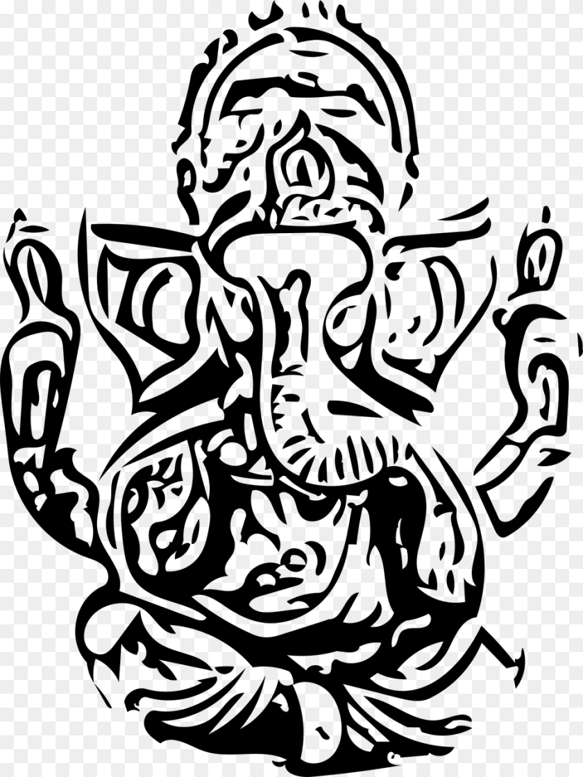 Vinayaka, Gray PNG