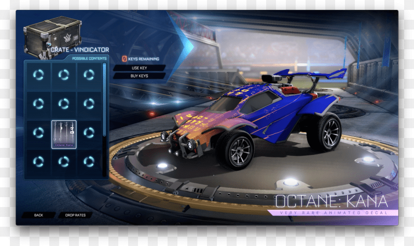 Vindicator Crate Rocket League Sticker PNG