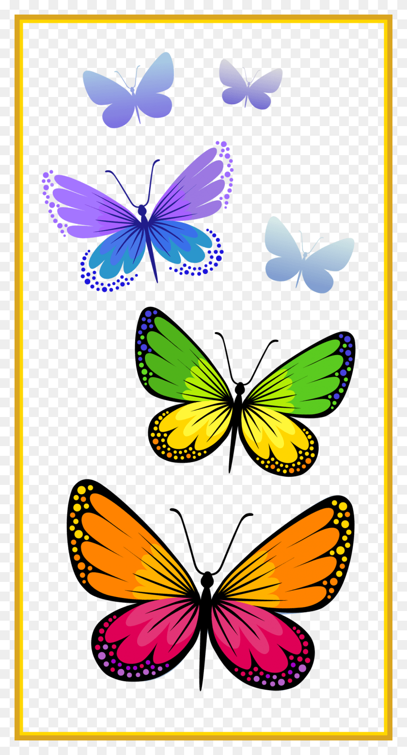 1125x2160 Vine Clipart Butterfly Transparent Butterfly Clipart, Graphics, Pattern HD PNG Download