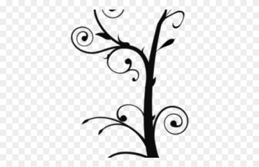 387x481 Vine Clipart Design Tree Branch Clip Art, Floral Design, Pattern, Graphics Descargar Hd Png