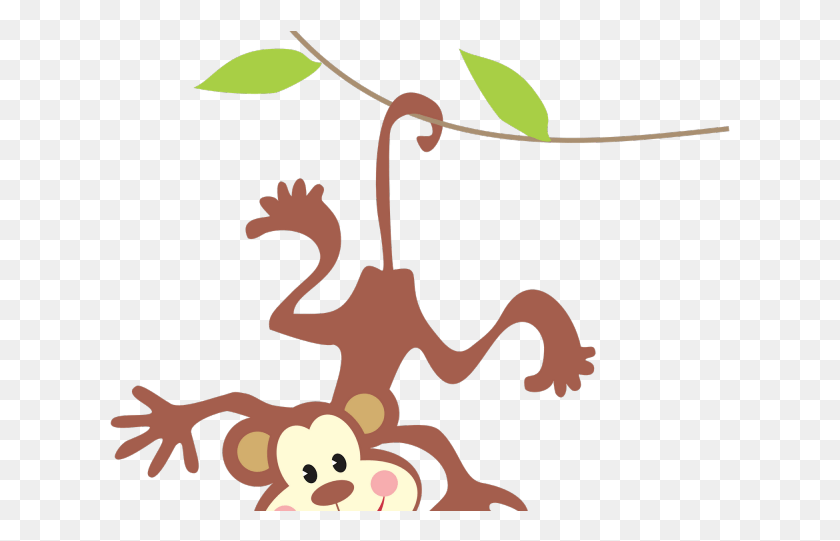 621x481 Vine Clipart Jungle Vine Monkey In The Jungle Clipart, Animal, Plant, Mammal HD PNG Download