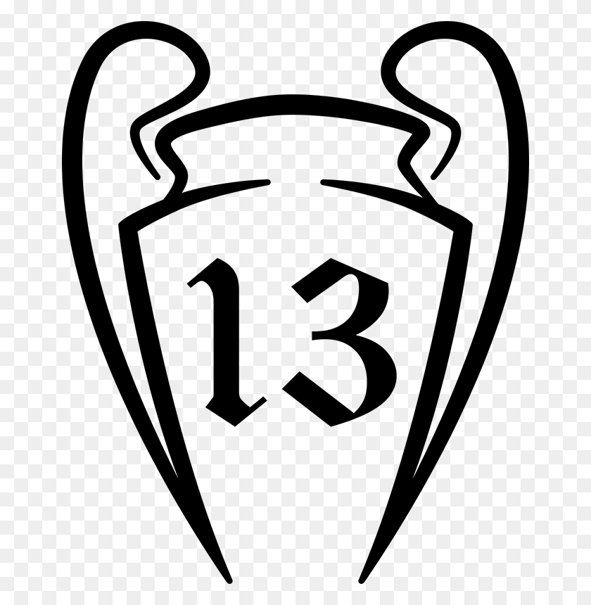 664x800 Эмблема Реал Мадрид Vinilo Decorativo Copas Europa, Серый, World Of Warcraft Hd Png Скачать