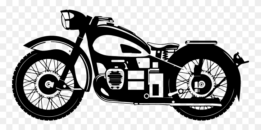 765x359 Vinilo Moto Vintage Clasica Decoracion En Vinilos Motos, Bicicleta, Vehículo, Transporte Hd Png